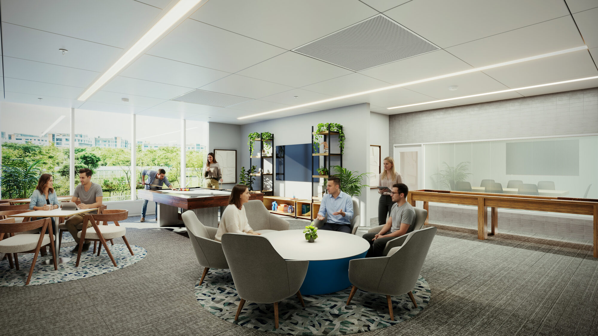 Tenant lounge at Millennium Tower
